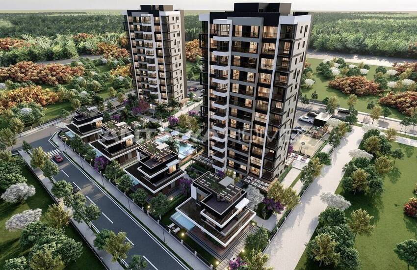 Apartments in Well-equipped Complex in Mersin Mezitli 2