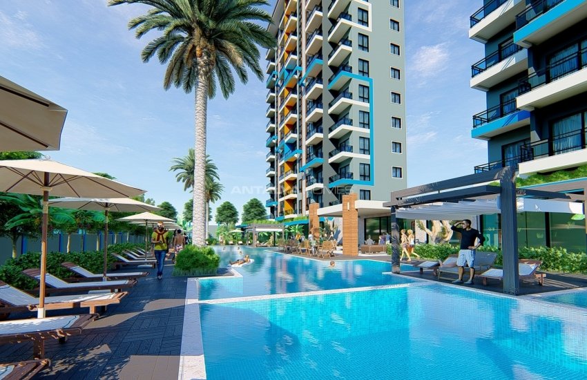 South-front Apartments in a Calm Area in Alanya Mahmutlar 27