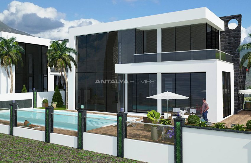 4+1 Alanya Villa Med Pool Omgiven Av Privat Trädgård 6