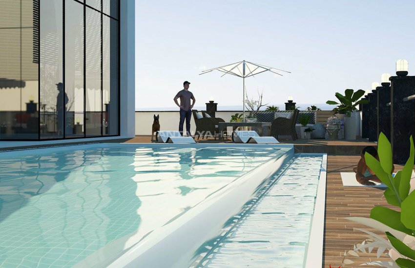 4+1 Alanya Villa Med Pool Omgiven Av Privat Trädgård 7