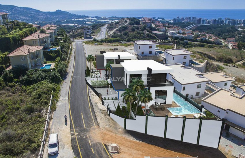 4+1 Alanya Villa Med Pool Omgiven Av Privat Trädgård 10