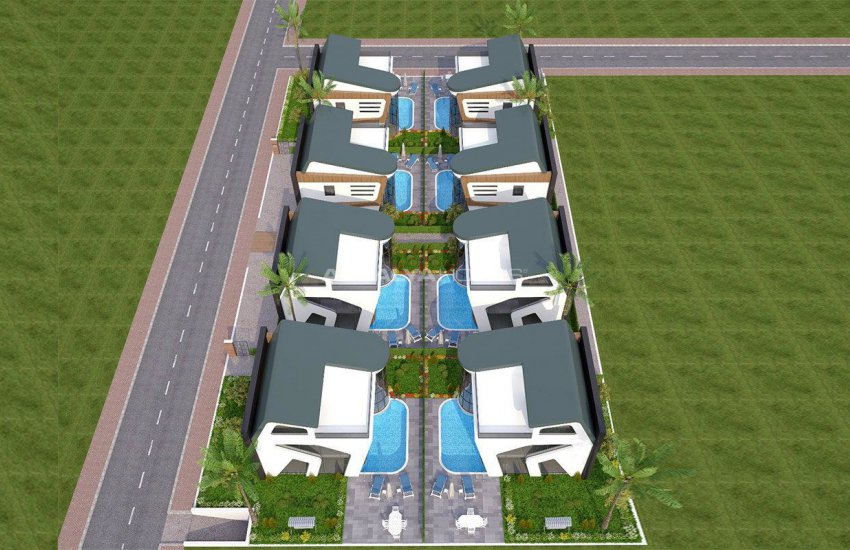 Футуристические Виллы с Частным Бассейном в Анталии Турция 1