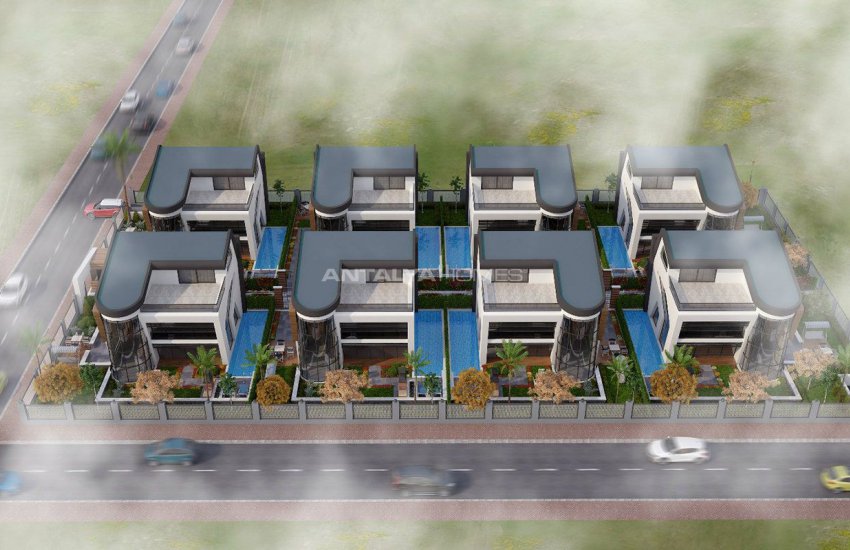 Футуристические Виллы с Частным Бассейном в Анталии Турция 2