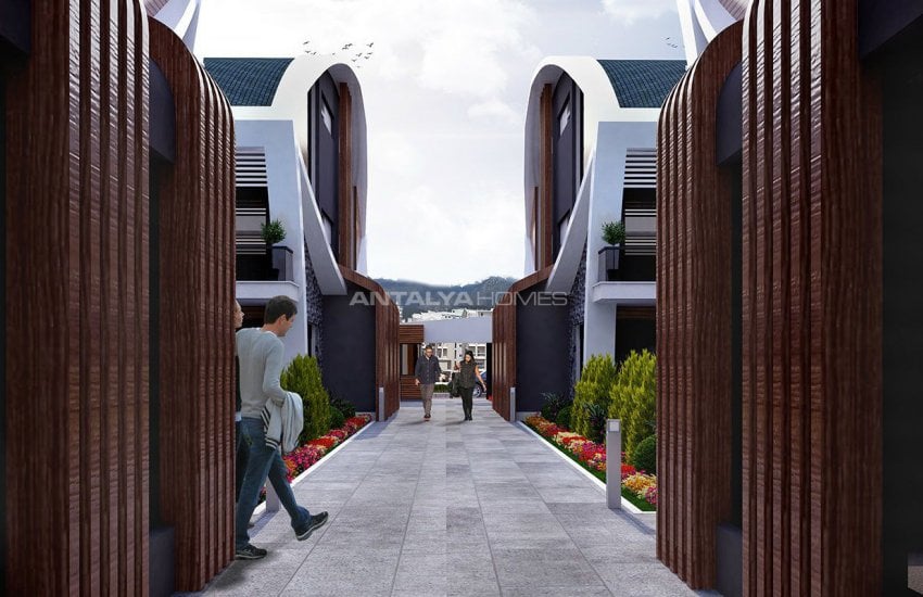 Футуристические Виллы с Частным Бассейном в Анталии Турция 5