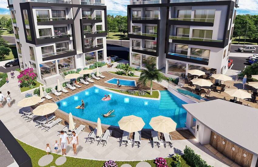 New Flats in a Complex with Pool in Iskele Gazimagusa