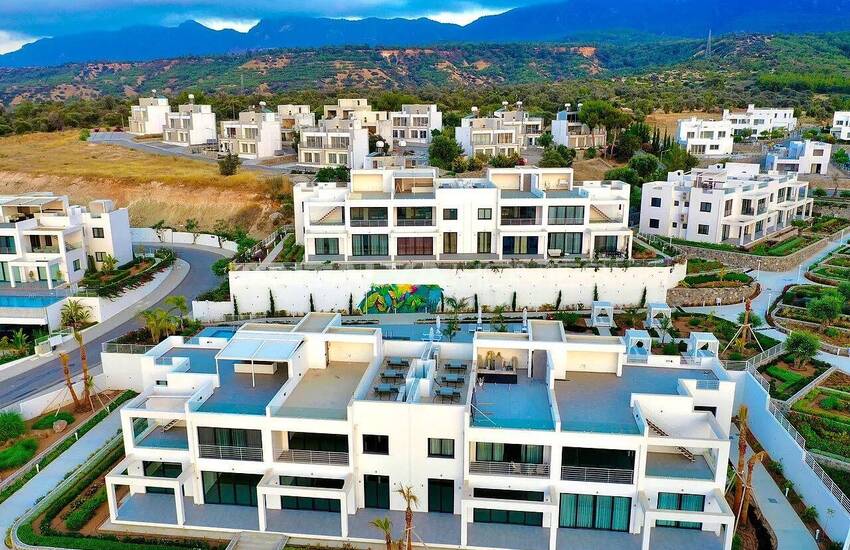 Sea View Real Estate in Complex with Pool in North Cyprus