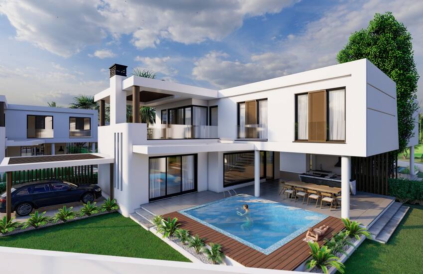 Contemporary Villas with Private Pool in Cyprus Gazimagusa