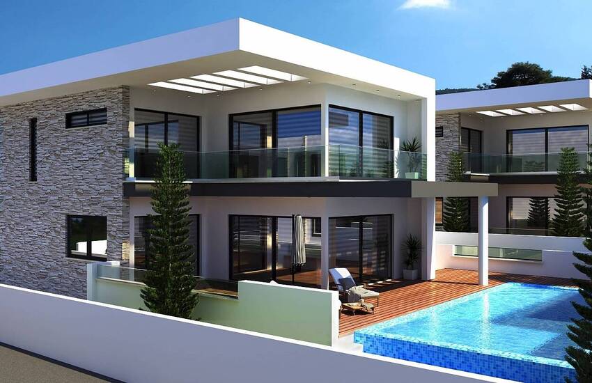 Modern Ontworpen Villa Met Privézwembad In Girne