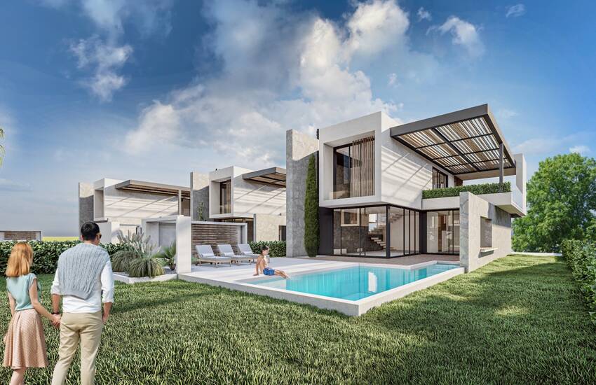 Girne Edremit'te Plaja Çok Yakın Konumda Satılık Müstakil Villa