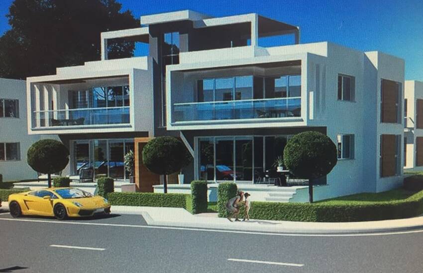 Ny Lägenheter Med Havsutsikt Nära Stranden I Norra Cypern