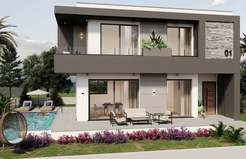 Well-located Detached Villas with Garden in Cyprus Girne