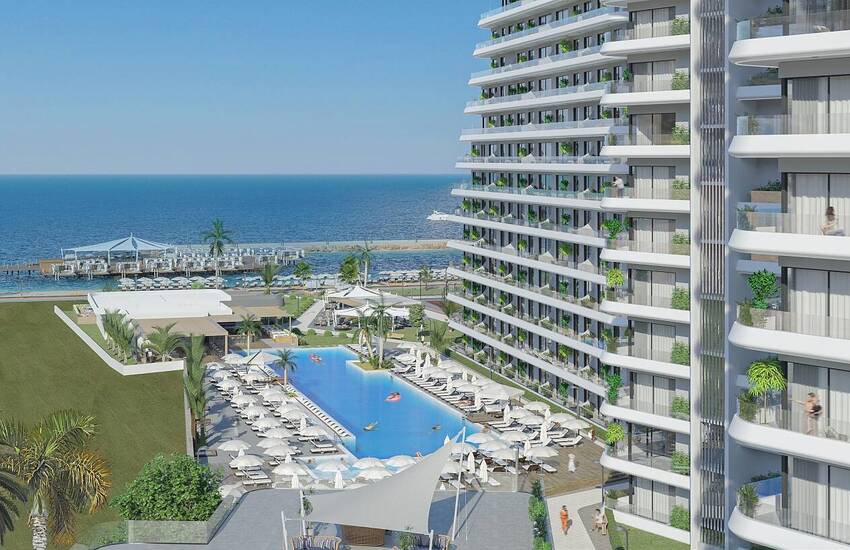 Luxe Flats in Equipped Complex in Gaziveren North Cyprus