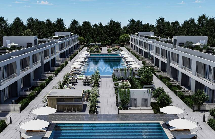 Luxuswohnungen In Einem Komplex Mit Pools In Famagusta Zypern