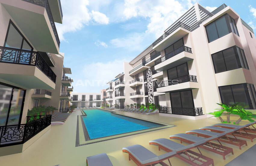 Ruime Appartementen In Complex Met Zwembad In Iskele Noord-cyprus