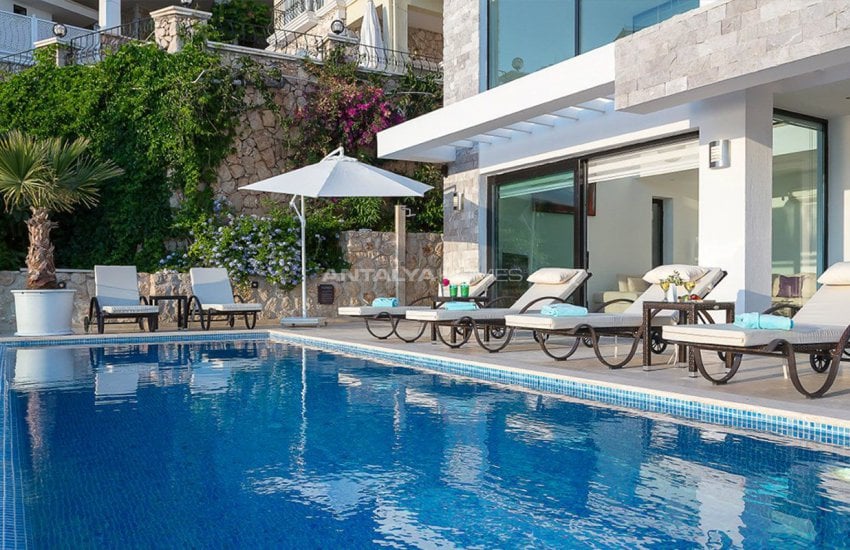 Furnished Kalkan Real Estate with Private Infinity Pool 4