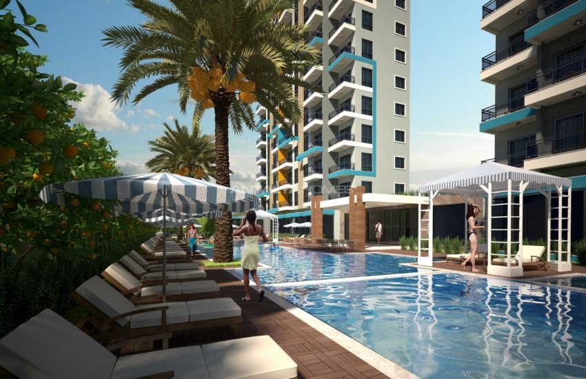 South-front Apartments in a Calm Area in Alanya Mahmutlar 9