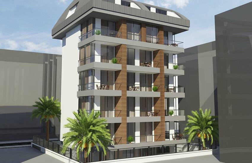 New Apartments in Alanya Center 150 Mt to the Beach 1