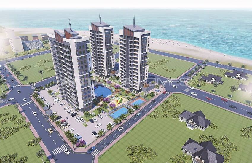 Appartementen In Een Project Met Faciliteiten Ter Plaatse In Mersin