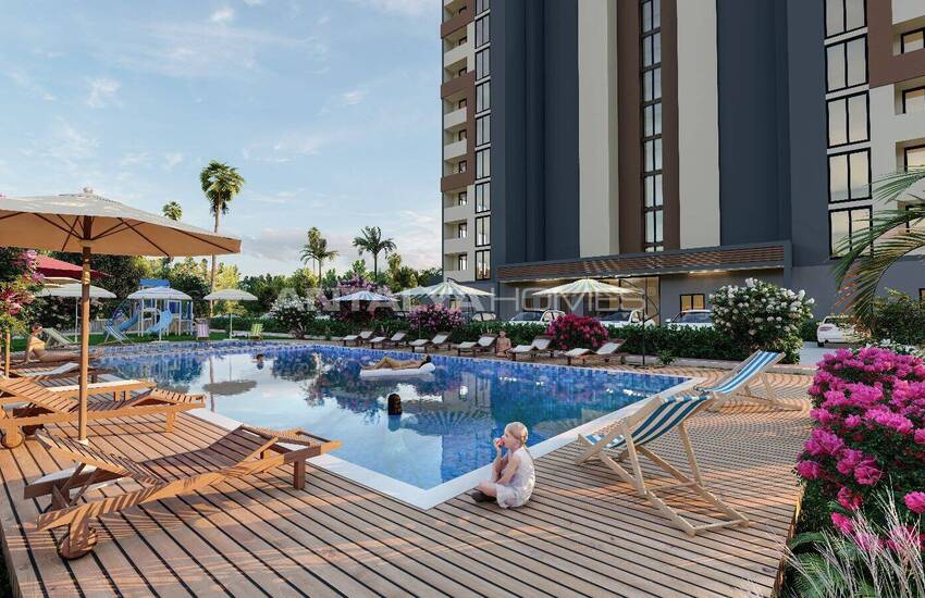 Lägenheter Med Havsutsikt I Ett Komplex Med Pool I Mersin, Tece 8