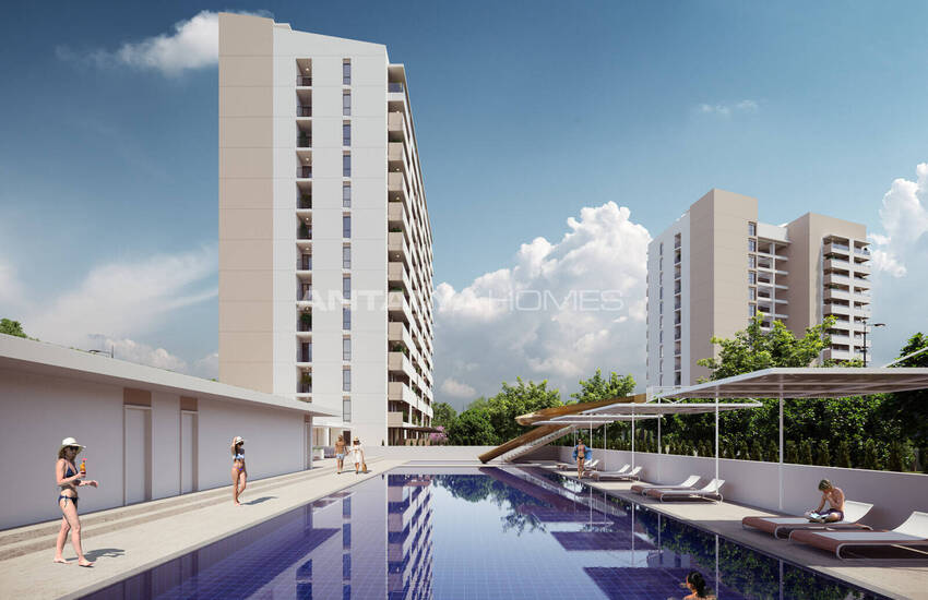 Sea and City View Apartments for Sale in Mersin Mezitli 2