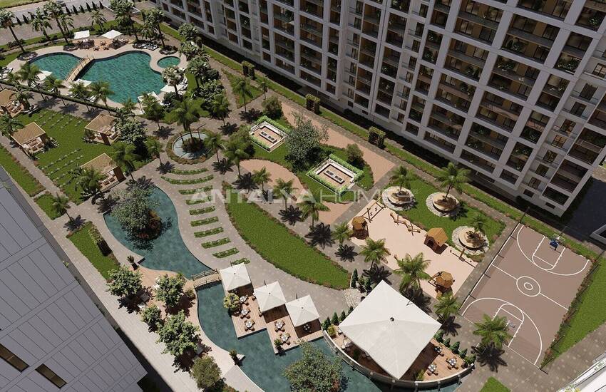 Apartments with Rich Facilities within Complex in Mersin Erdemli