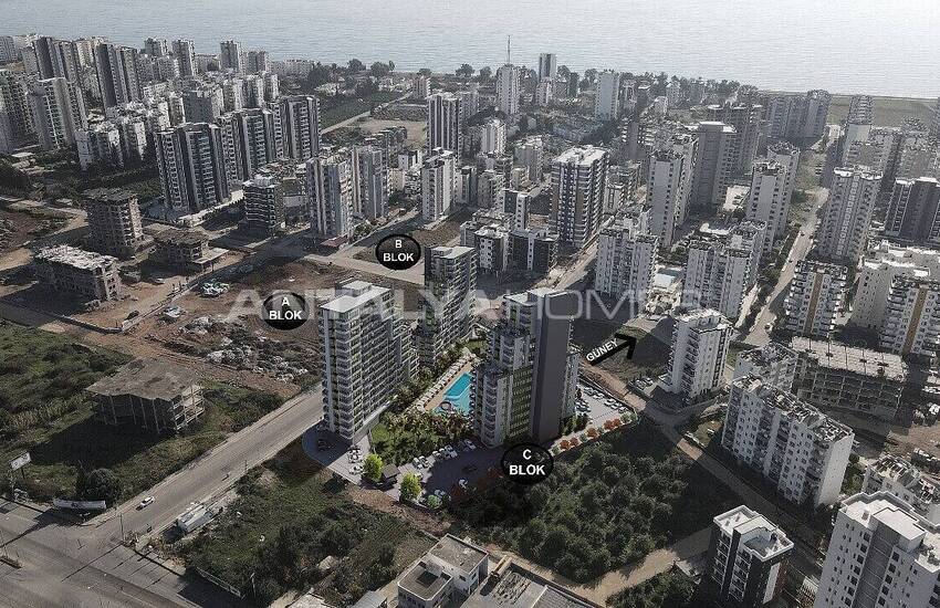 Квартиры в Комплексе с Аквапарком в Тедже, Мерсин 10