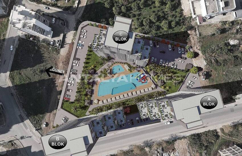 Квартиры в Комплексе с Аквапарком в Тедже, Мерсин 11