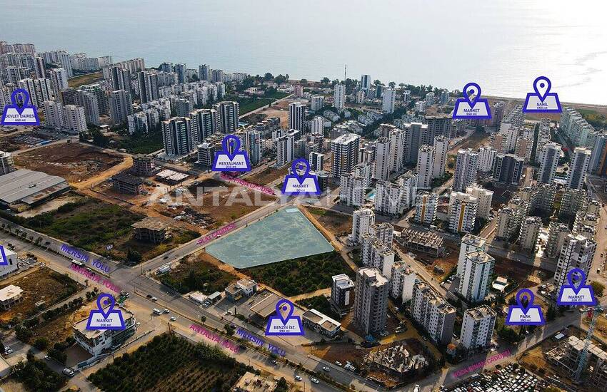 Квартиры в Комплексе с Аквапарком в Тедже, Мерсин 13