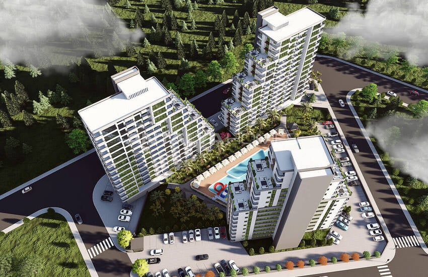 Квартиры в Комплексе с Аквапарком в Тедже, Мерсин 7