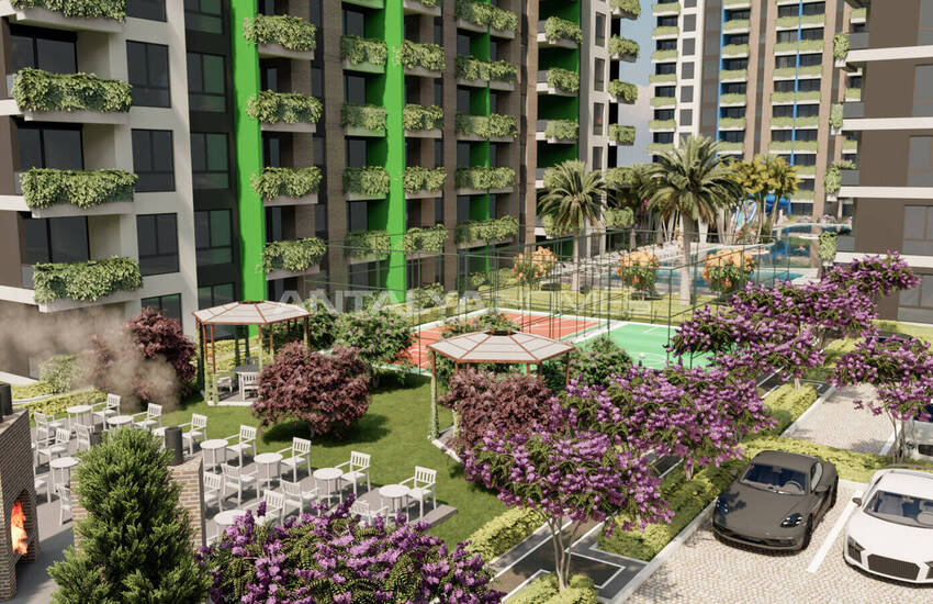 Lägenheter I Ett Komplex Med Vattenpark I Mersin Çeşmeli 12