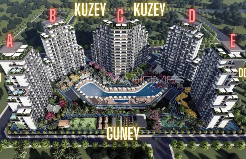 Квартиры в Мерсине, Мезитли, с Видом на Море и Город 10