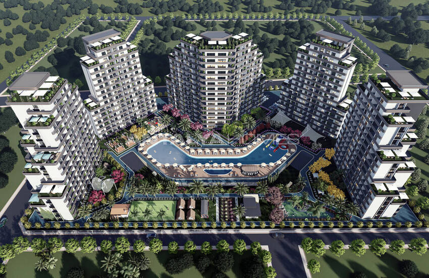 Квартиры в Мерсине, Мезитли, с Видом на Море и Город 1