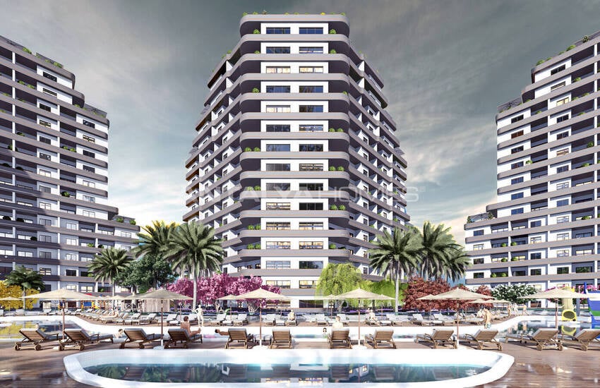 Квартиры в Мерсине, Мезитли, с Видом на Море и Город 3