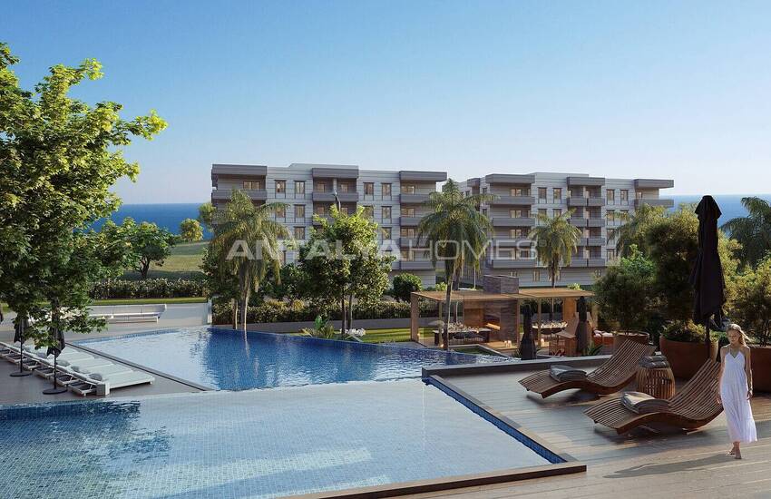 Sea View Flats with Private Pools and Terraces in Mersin