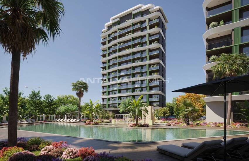 Flats with Large Spaces in Mersin with Nature and Sea Views