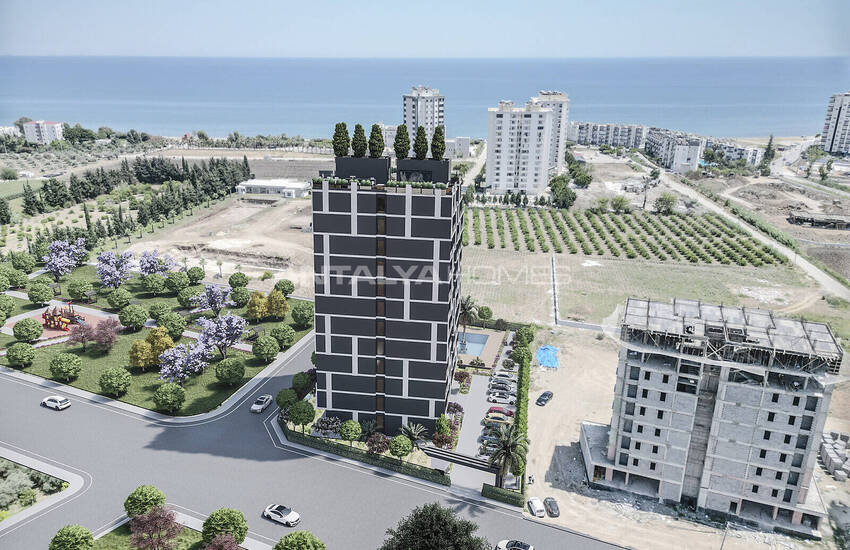 Studio-wohnungen Mit Innen- Und Außenschwimmbad In Mersin 12
