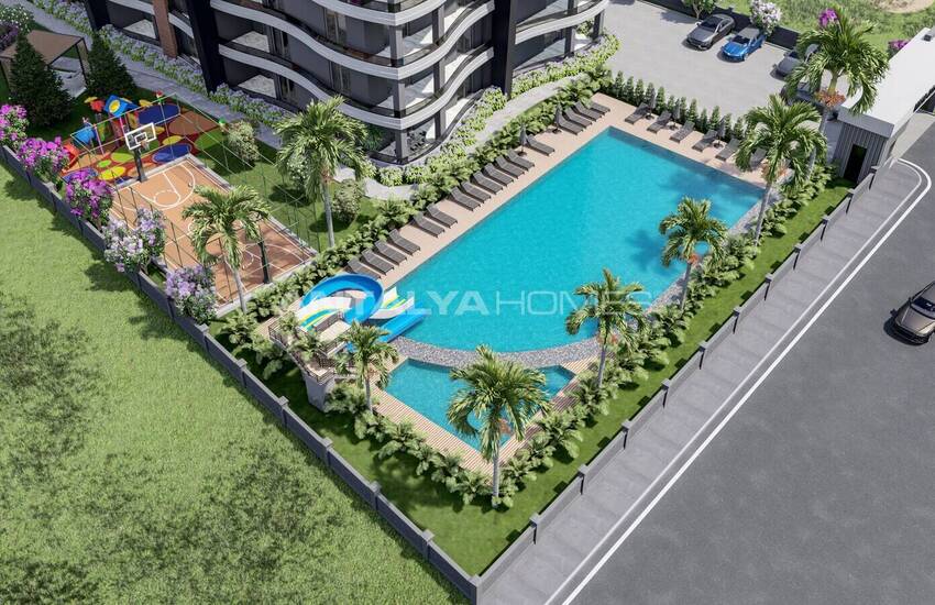 Havsutsikt Lägenheter I Komplex Med Bekvämligheter I Mersin Erdemli 6