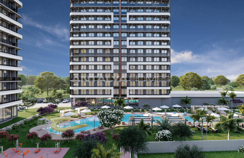 املاک جدید در یک مجتمع نزدیک دریا در مرسین 4