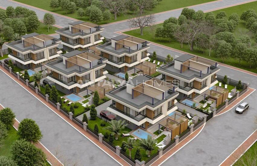 Элегантные дома с видом на море и природу в Мерсин Аяс 28