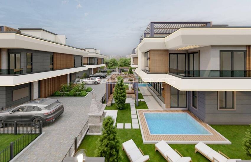 Элегантные дома с видом на море и природу в Мерсин Аяс 17