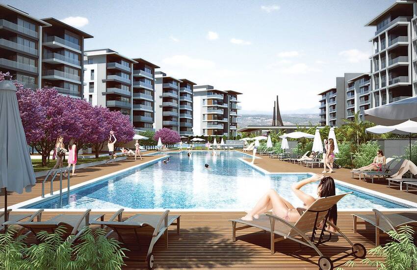 Wohnungen Von Dem Riesigen Projekt Von Antalya Türkei