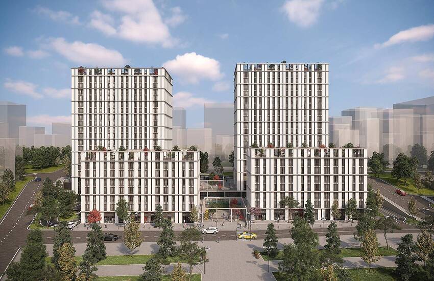 New Build Flats in a Luxury Complex in Umraniye, Istanbul