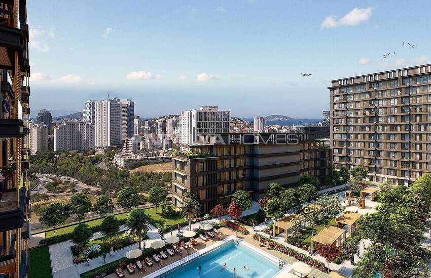 Luxury Apartments with Sea and City View in Istanbul Maltepe
