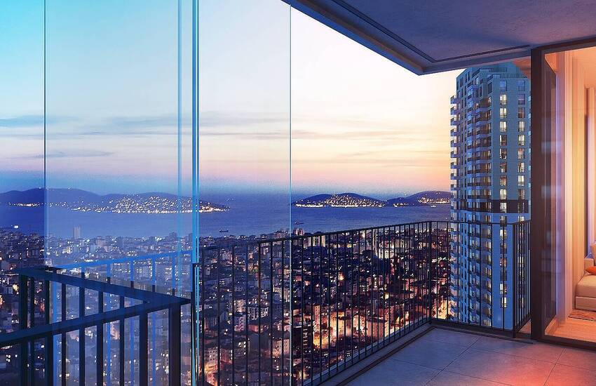 New Sea View Flats in a Luxury Complex in Kartal Istanbul