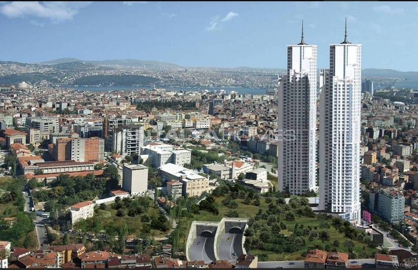 Ready to Move Real Estate with Sea View in Istanbul Sisli