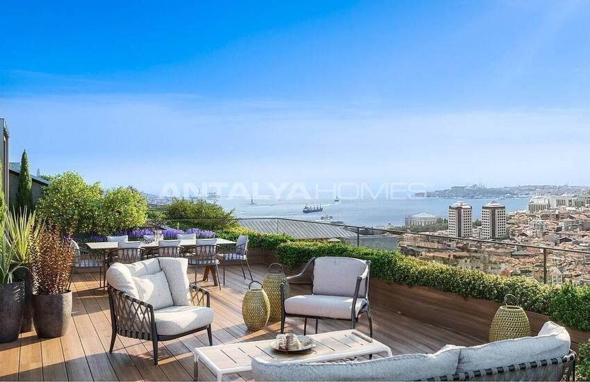 Sea View Property with Spacious Design in Istanbul Besiktas