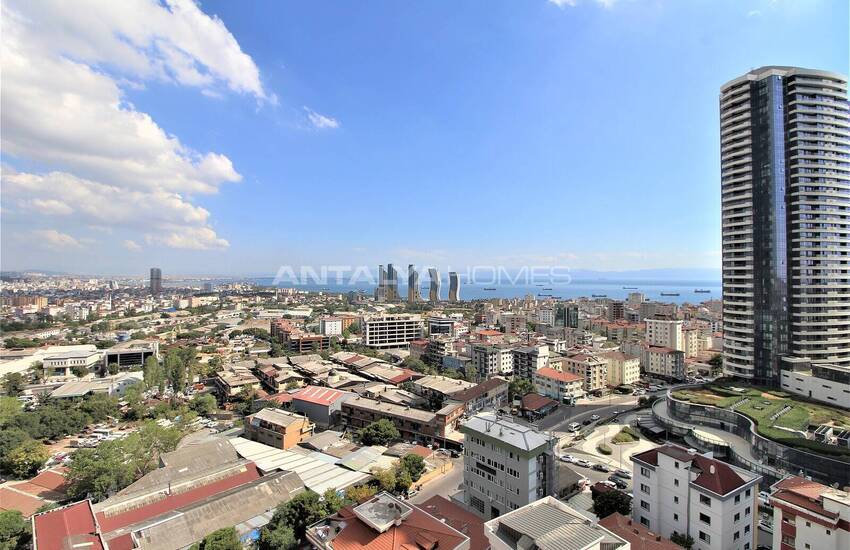 Sea and Forest View Flats in a Complex in Kartal Istanbul
