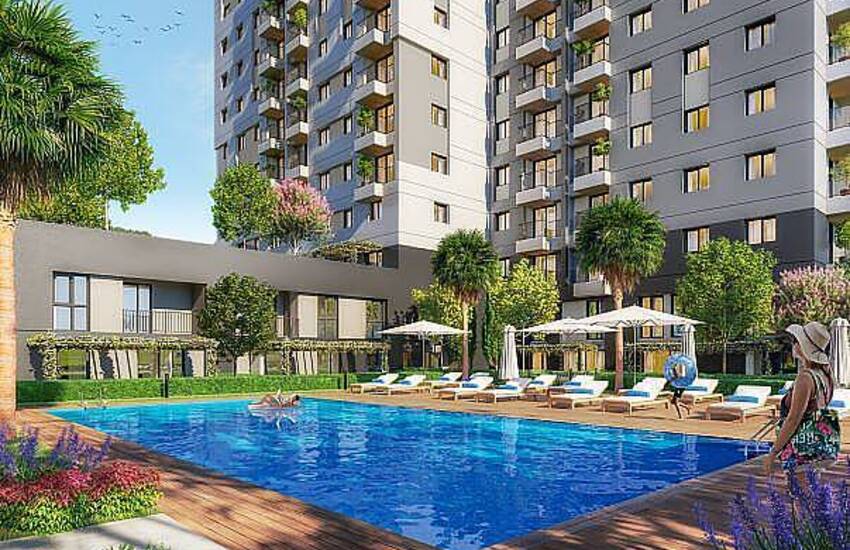 Apartments in a Complex with On-site Facilities in Istanbul