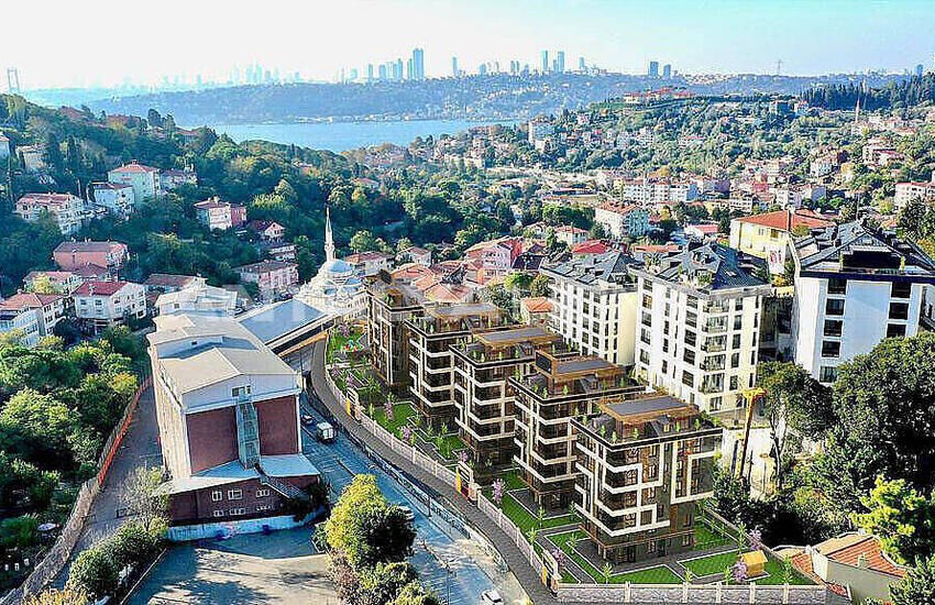 آپارتمان با چشم انداز منحصر به فرد دریا در پروژه ای شیک در استانبول