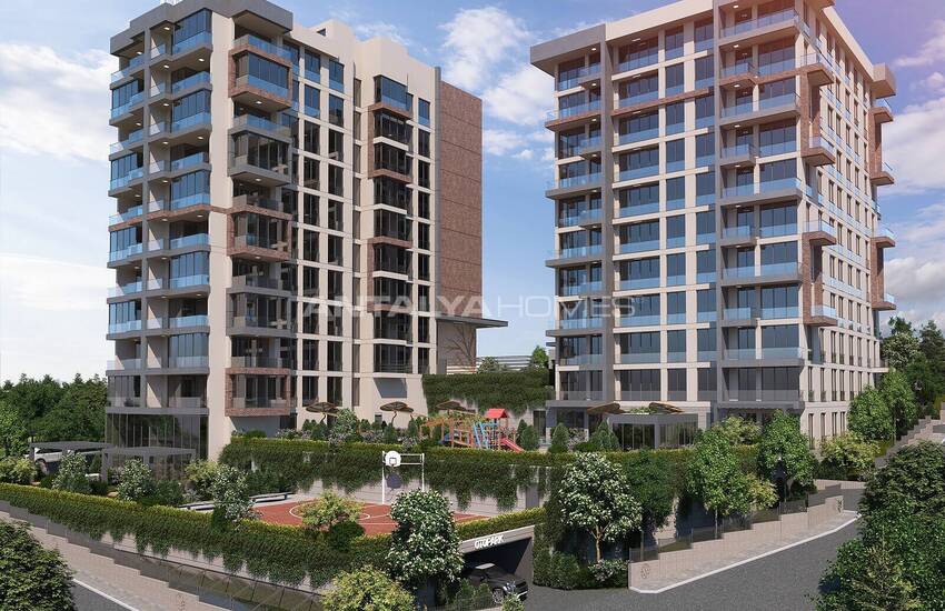 Flats for Sale in a Complex with Garage in Kagithane Istanbul